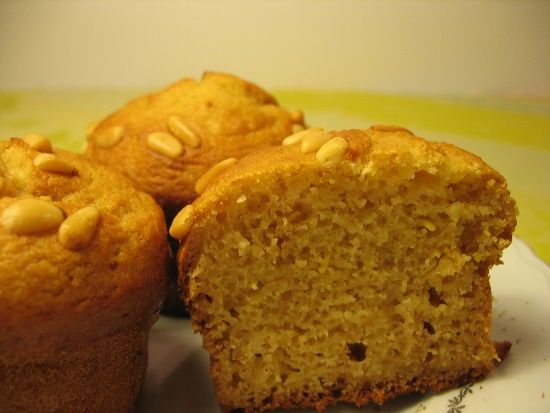 Muffins miel - pignons de pin