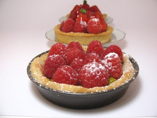 Tartelette fraise framboise sans gluten