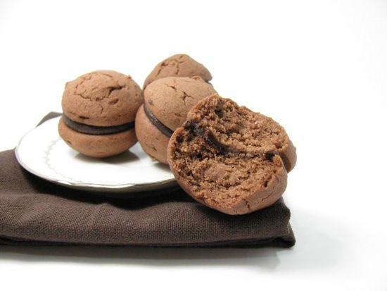 Whoopie chocolat cacahuette sans gluten