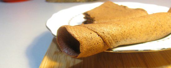Crepe sans gluten et sans farine au chocolat titre Crepe sans gluten et sans farine au chocolat titre