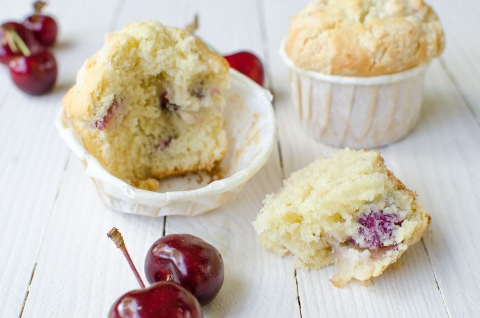 muffins sans gluten crumble aux cerises