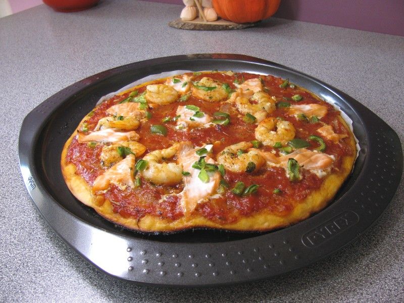 pizza sans gluten saumon