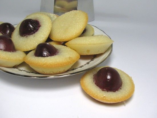 Financiers cerise sans gluten