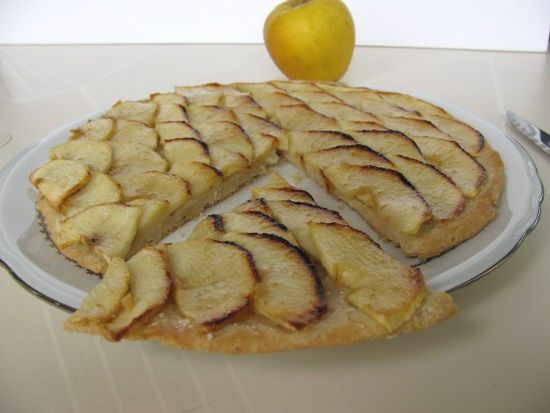 Tarte fine pommes sans gluten