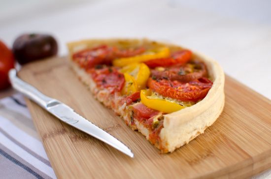 Tarte sans gluten à la tomate