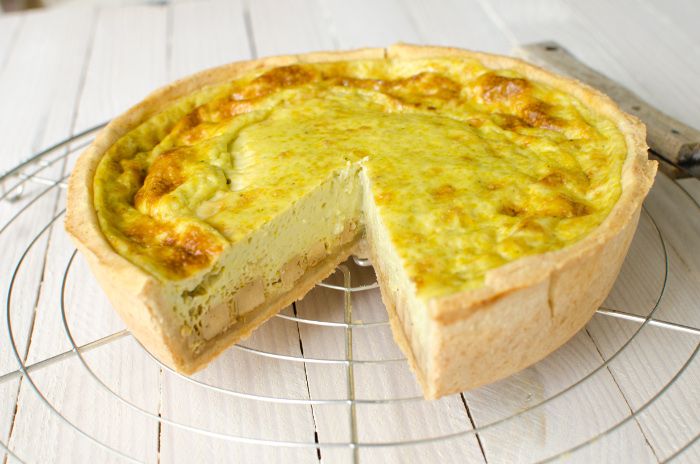 Recette quiche sans gluten ni lactose tofu coco