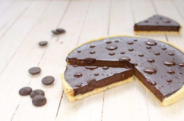 Tarte au chocolat sans gluten vraiment crémeuse