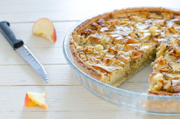 Tarte aux pommes normande sans gluten